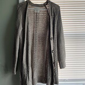 Long Knitted Cardigan - brown, Payaya